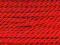 Sambora sznurek skręcony czerwony 2mm - 1m TANIO