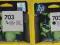 HP703 czarny + kolor, hp 703