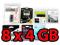 8 pendrive'ów 4 GB (8 x 4GB = 32GB) NOWE! W-WA