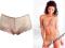 I906* ŚLICZNE SIATECZKOWE BEŻOWE MAJTKI R.44/46
