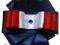Broszka krawatka granat biel czerwień marynarska