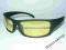 OKULARY kierowców DO JAZDY Autem NOCĄ Żółte Czarne