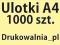 Ulotki A4 1000 szt SKŁADANE do A5 - dwustronne !!!