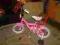 rowerek dziecięcy, różowy