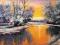JAKUB ŁĄCKI _ ZIMOWY ZACHÓD SŁOŃCA _100 x 70 BCM
