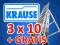 Drabiny drabina aluminiowa 3x10 KRAUSE + GRATISY