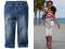 81. NOWE TRENDY, niebieskie legginsy jeans 170