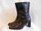 CLARKS - kozaki r 5/38 (24,5cm) skóra
