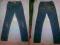 Jeans, jeansowe, dziewczęce spodnie rurki 140 cm