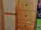 Komoda sosnowa z ratanem