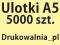 Ulotki A5 - dwustronne - 5000 sztuk