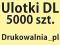 ULOTKI DL - dwustronne - 5000 sztuk