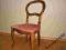 Krzesło z bordowym obiciem