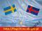 Flaga Szwecji 17x10cm - flagi Szwecja Szwedzka