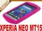 SOLID PINK MOCNE ETUI XPERIA NEO V MT11i MT15i +P