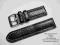 CZARNY GRUBY i MOCNY PASEK DO ZEGARKA  24mm SKÓRA