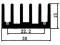 radiator czarny AL GF-30 l 30 w 30 h15mm