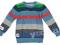 dk*MINYMO*sweter kolorowe pasy r.98/104 *0123* K
