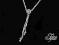 Srebrny naszyjnik z cyrkoniami -  krawatka pr.925