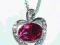 Naszyjnik Serce Różowe Japan Style na Walentynki
