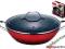 WOK ŻELIWNY 2.1L 24CM CIEŻKI XYLAN [BG-6117]