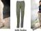 C301 Oliwkowe spodnie styl bojówek 40Bella-Fashion
