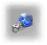 LaMar_  Charms Swarovski Heart 10mm/ sapphire