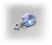 LaMar_  Charms Swarovski Heart 10mm/ aquamarine ab