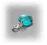 LaMar_  Charms Swarovski Heart 10mm/ blue zircoon