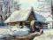 ! M.Szczepaniak 'Zima przy starym młynie'  60x40cm