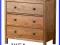 Komoda 3 szuflady IKEA SKOGHALL / LEKSVIK drewno