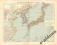 JAPONIA. KOREA. PIĘKNA MAPA Z 1902 r. Oryginał