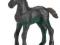 13622 - Figurka Koń - Źrebię Fryzyjskie
