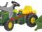 TRAKTOR ROLLY TOYS KID JOHN DEERE PRZYCZEPA ŁYŻKA