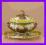 Rewelacyjna porcelanowa bombonierka z tacą