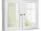 Biała 2 - drzwiowa szafka łazienkowa z lustrem