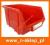 165x240x125 POJEMNIK MAGAZYNOWY CZERWONY  PG-0081