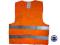 KAMIZELKA ODBLASK OSTRZEGAWCZA POMARAŃCZOWA r.XXL