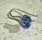 Kolczyki SWAROVSKI Heart 10mm crystal blue SREBRO
