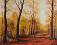 Pejzaż jesienny,obraz olejny,50x60cm,ARTE