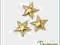 Aplikacje GWIAZDKA / GWIAZDKI duże  aż 6szt.