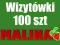 Wizytówki jednostronne 100szt 350g Łódź