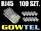 100 szt WTYK RJ45 RJ-45 8p8c Pozłacane Styki Gold