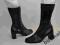 K+S SHOES Skórzane Lakierowane Kozaczki roz 39 1/2