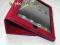 iPad2  iPad 2 CZERWONY Pokrowiec Podstawka + Folia