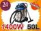 ODKURZACZ PRZEMYSŁOWY 1400W 50L SUCHO I MOKRO