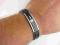 ŚWIETNA BRANSOLETA KAUCZUK + STAL 316L #BS237