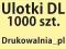 Ulotki - DL - 1000 szt - dwustronne !!!