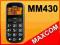 MAXCOM MM 430 TELEFON KOMÓRKOWY DLA STARSZYCH OSÓB