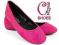BUTY BALERINKI lHS016 OKRĄGŁE ZAMSZ RÓŻOWE SK40